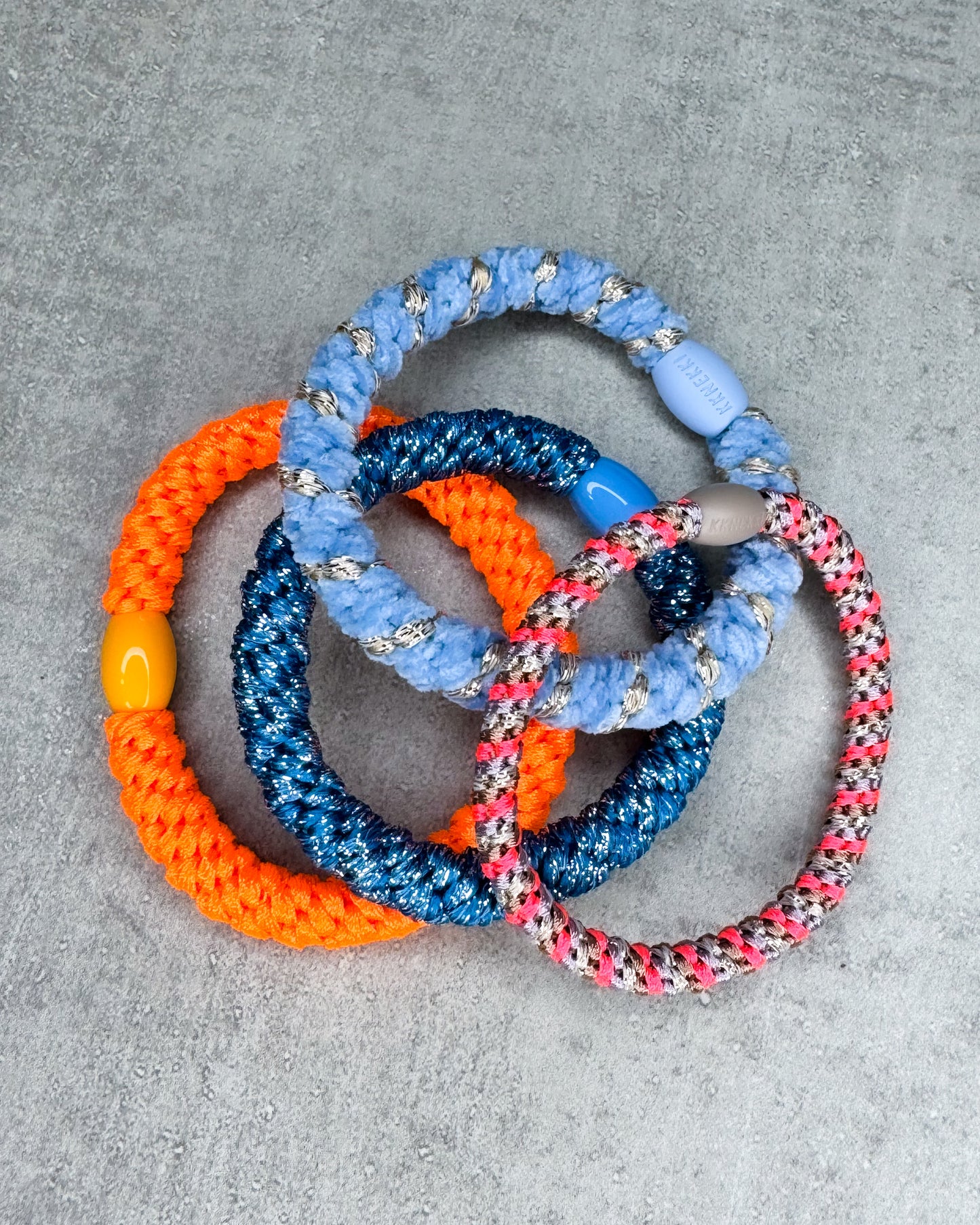 KKNEKKI Haarband-4er-Bundle "Denim-Mix“