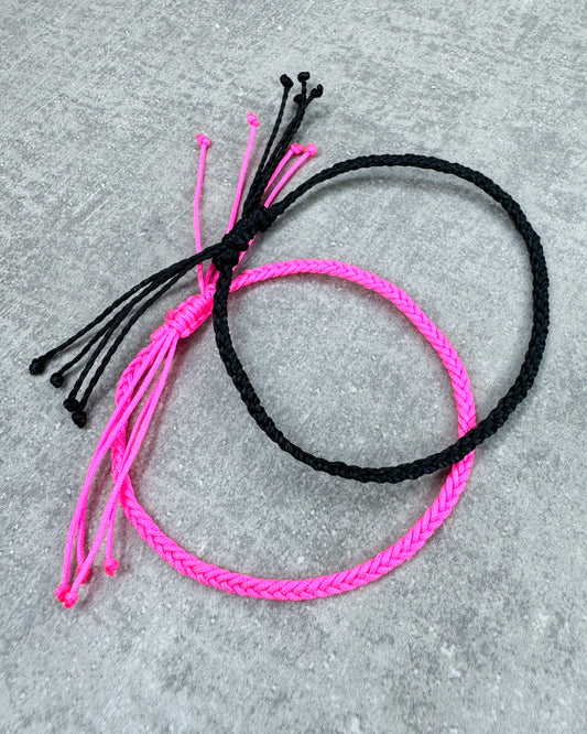 2 geflochtene Freundschaftsbänder "You&Me"