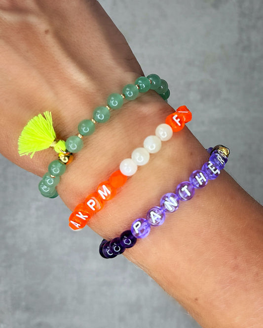 Buchstaben-Armband "Amethyst" - personalisiert