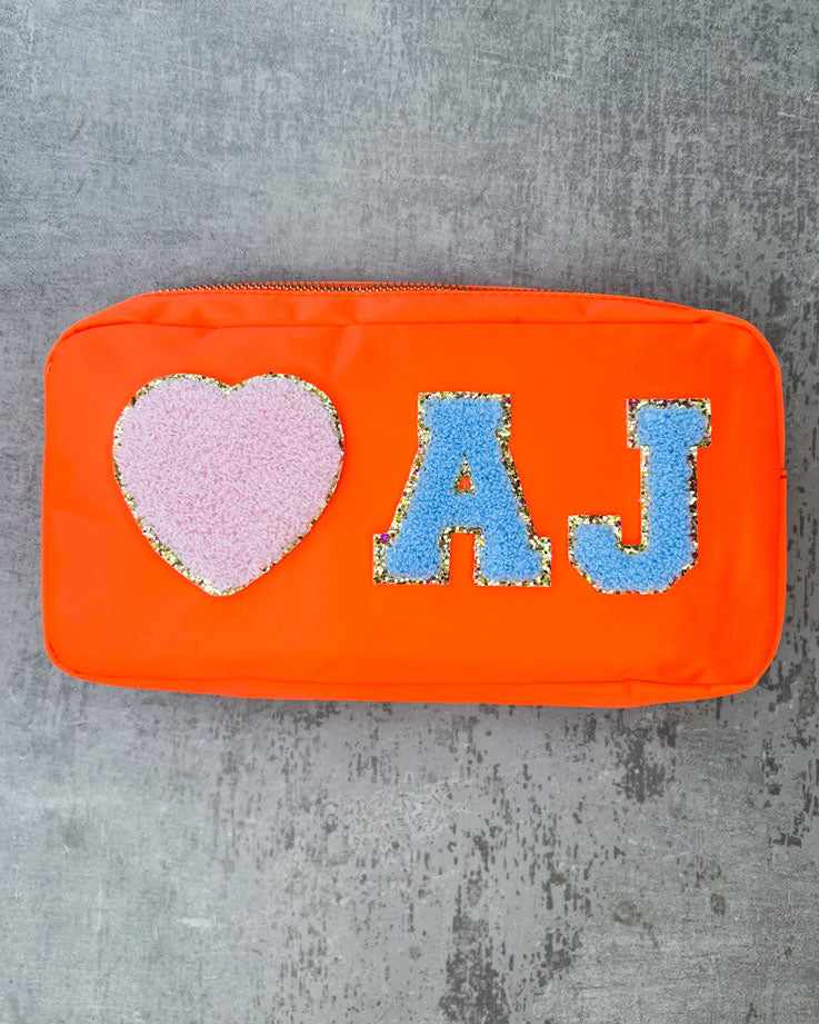 Tasche neon-orange – personalisierbar