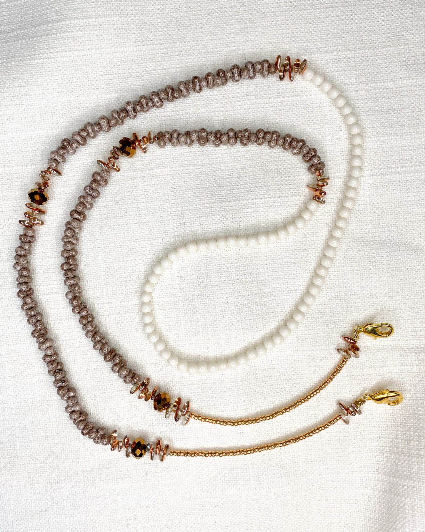 Glasses & face mask chain "Earth"