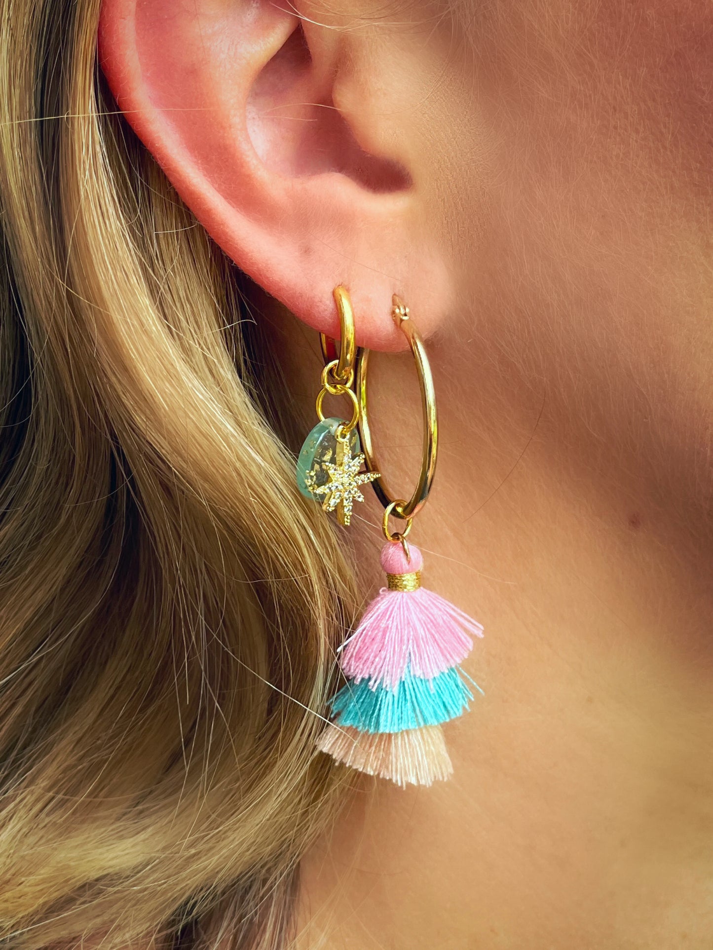 Earring 10mm "Fallen Star" - 1 piece