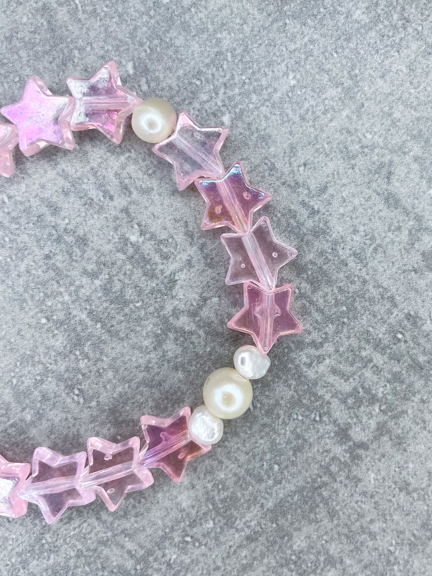 Stern- und Süsswasserperlen-Armband "Stars & Pearls"