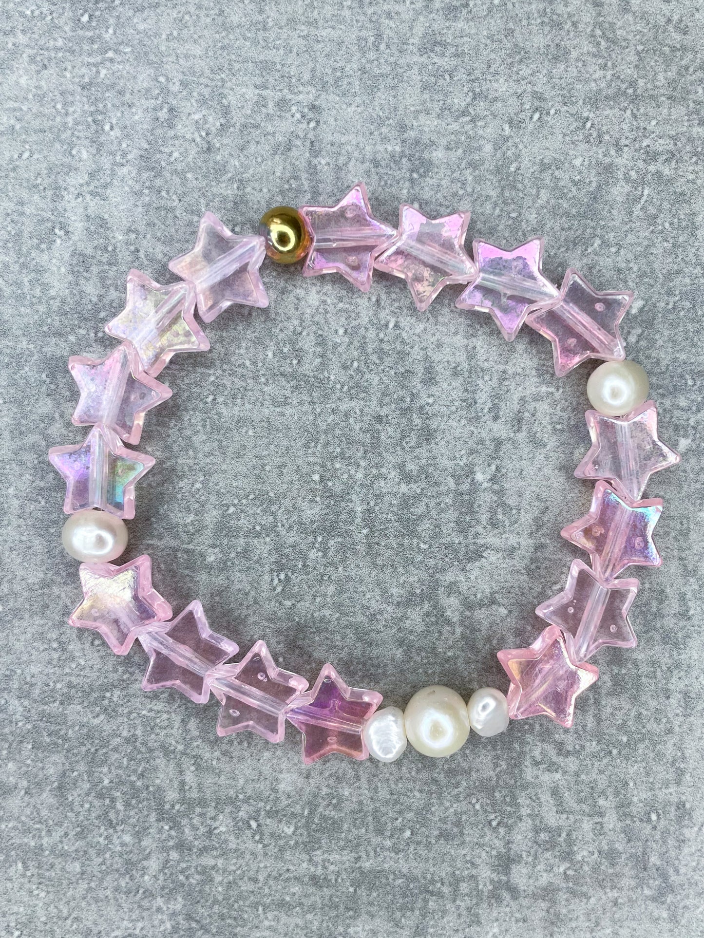 Stern- und Süsswasserperlen-Armband "Stars & Pearls"