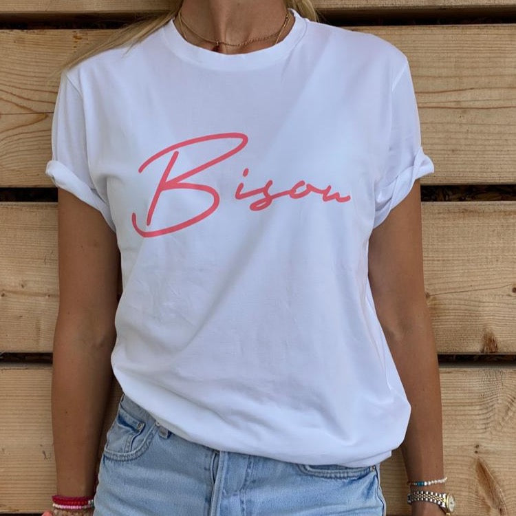 Organic Cotton T-Shirt “Bisou💋”