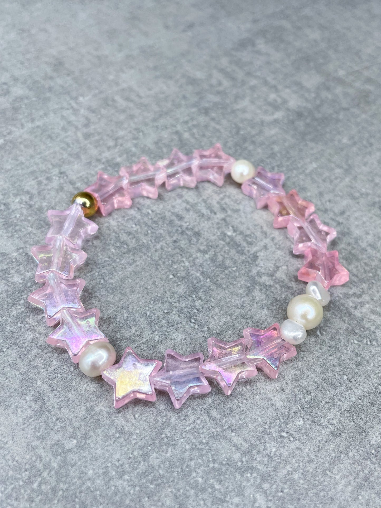 Stern- und Süsswasserperlen-Armband "Stars & Pearls"
