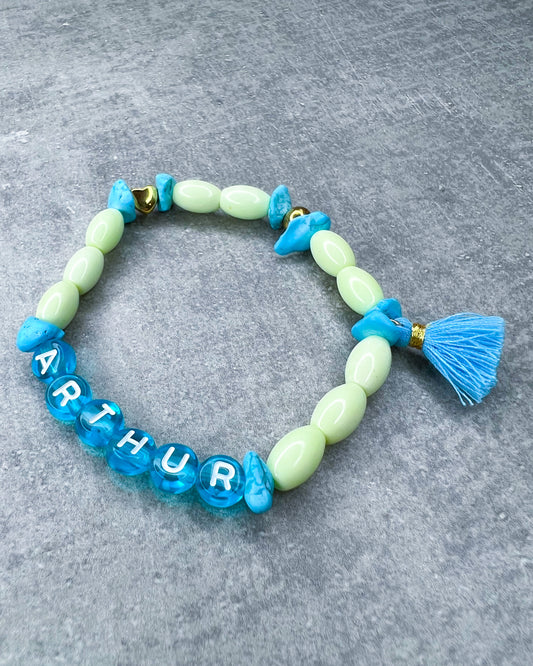 Heilstein-Armband "Limetime" - personalisiert