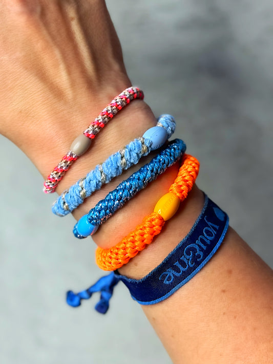 KKNEKKI Haarband-4er-Bundle "Denim-Mix“