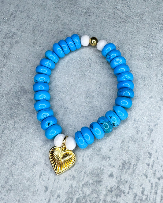 Heilstein-Armband, "Boho Day"