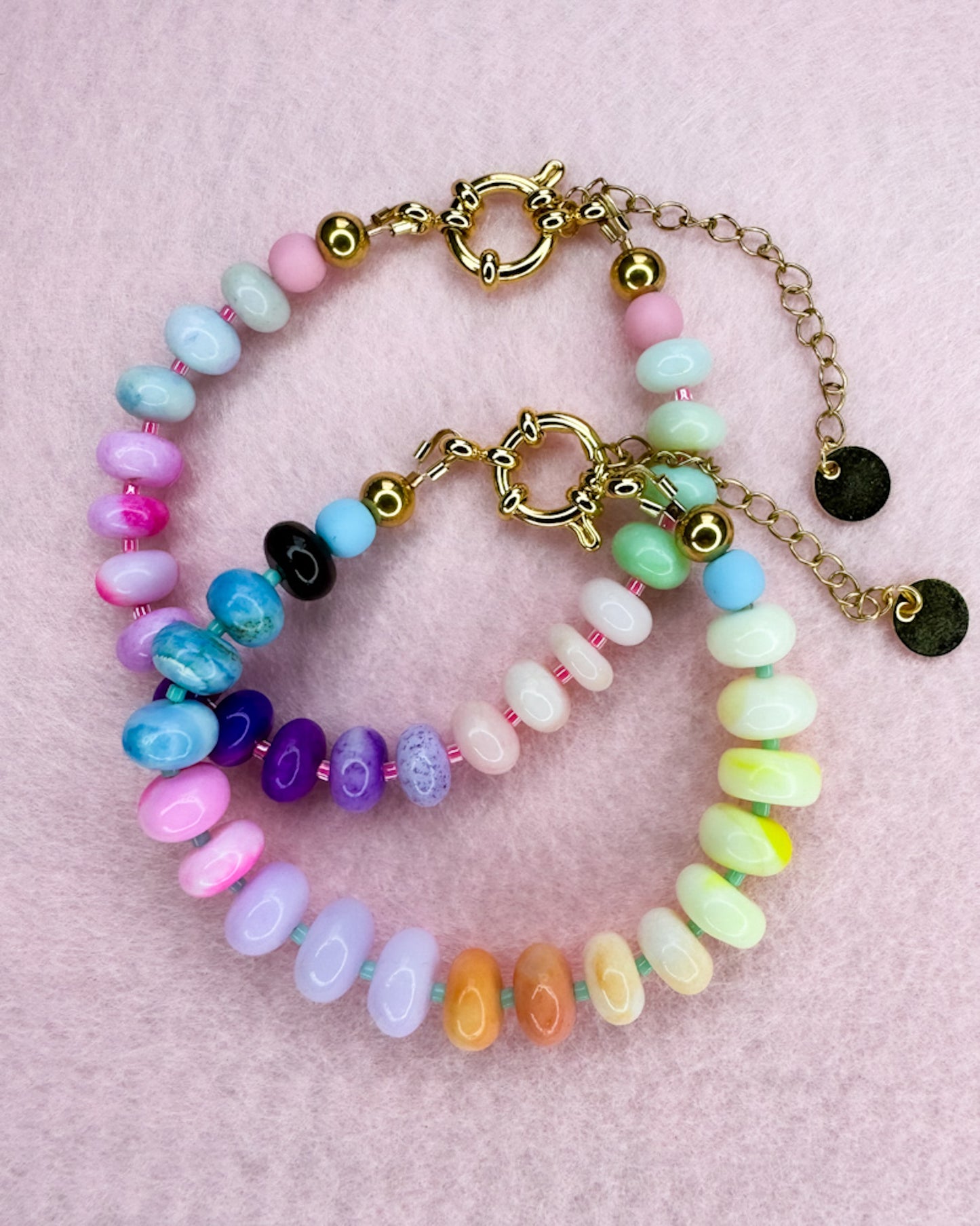 Opalperlen-Armband, "Opal Rainbow“ - 7mm