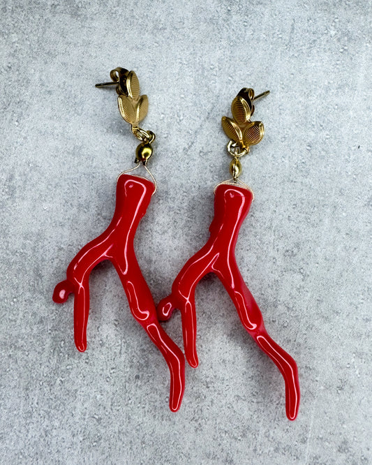 Ohrringe "Coral" - 1 Paar