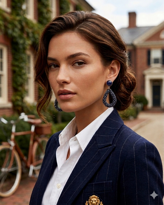 Facetten-Perlen Ohrringe "Love" - 1 Paar