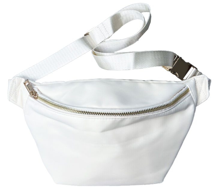 Crossbody Bag beige-weiss – personalisierbar