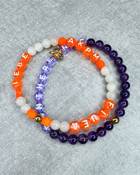 Buchstaben-Armband "Amethyst" - personalisiert
