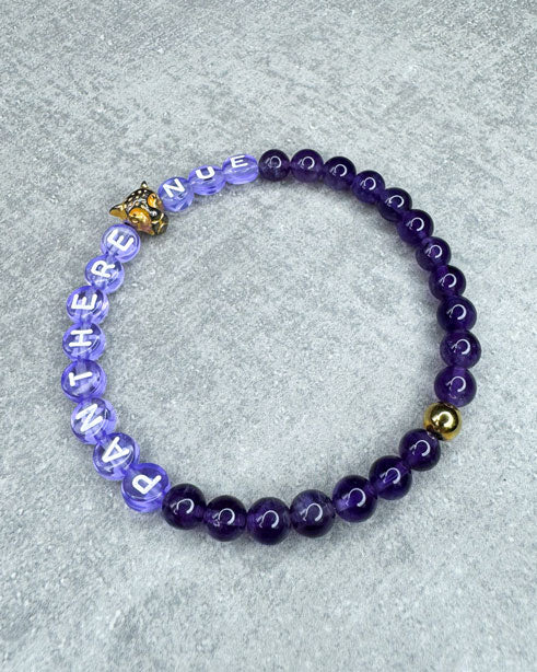 Buchstaben-Armband "Amethyst" - personalisiert