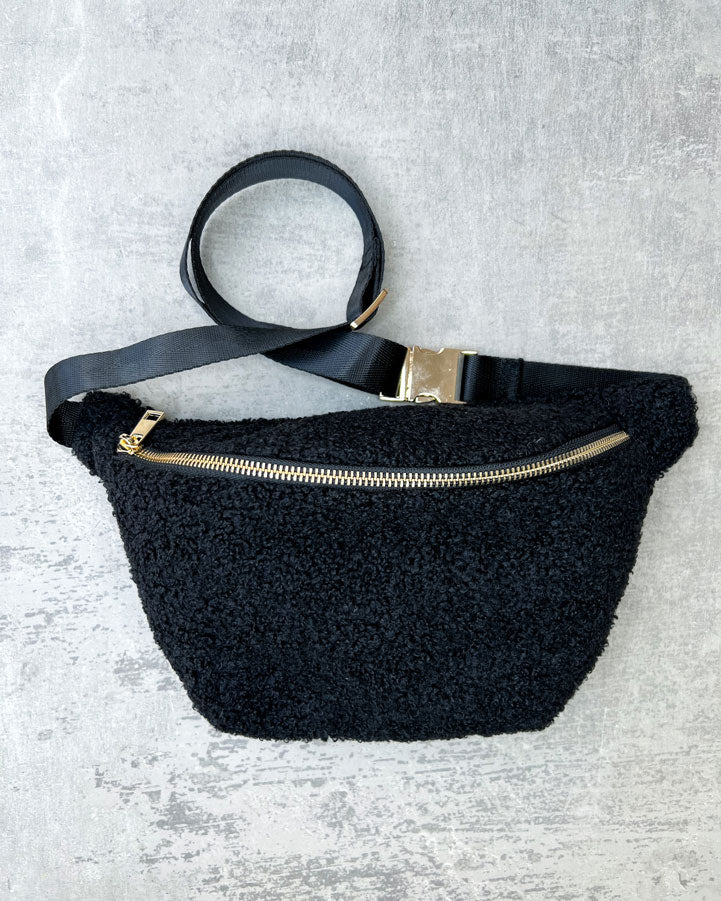 "Teddy" Crossbody Bag schwarz – personalisierbar
