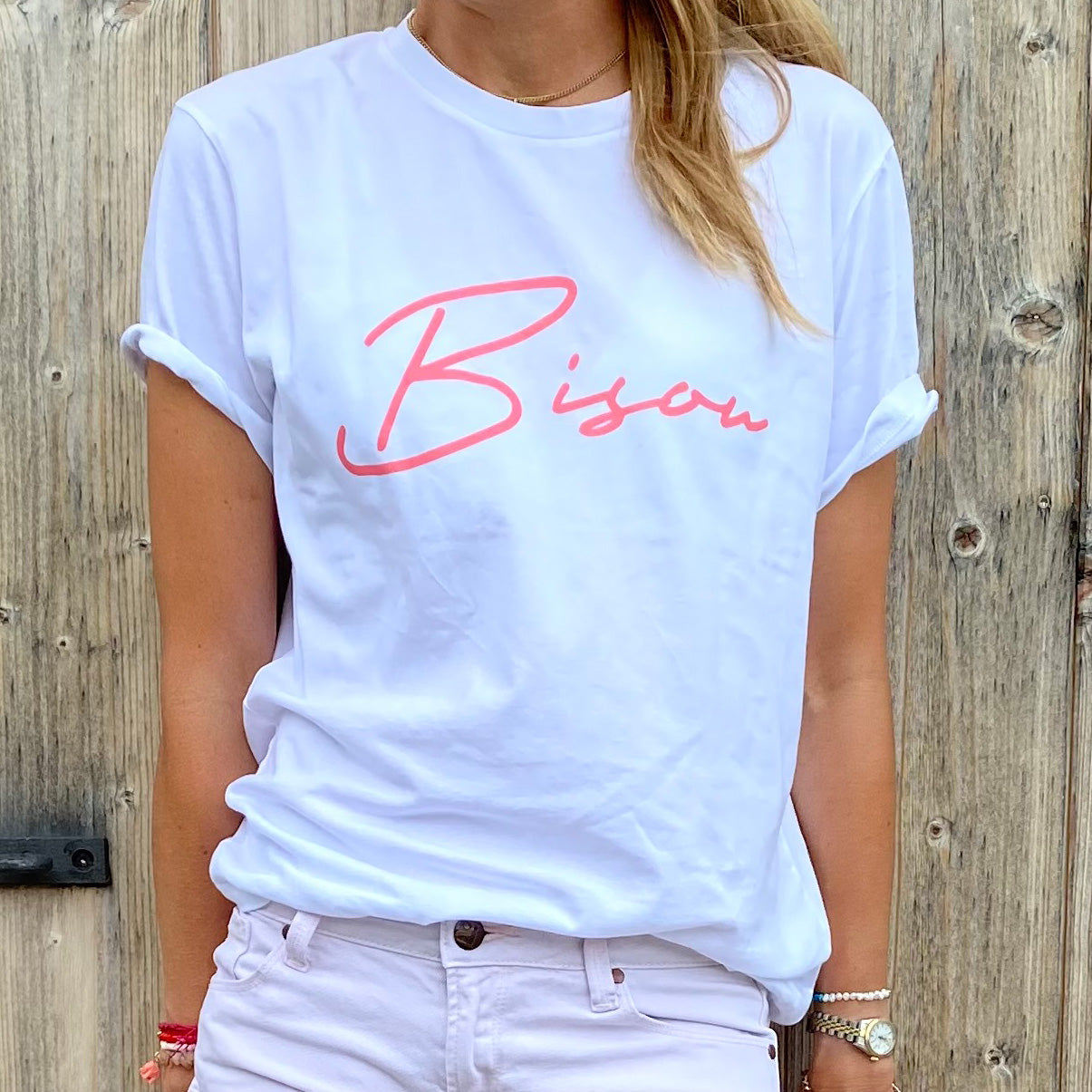 Organic Cotton T-Shirt “Bisou💋”
