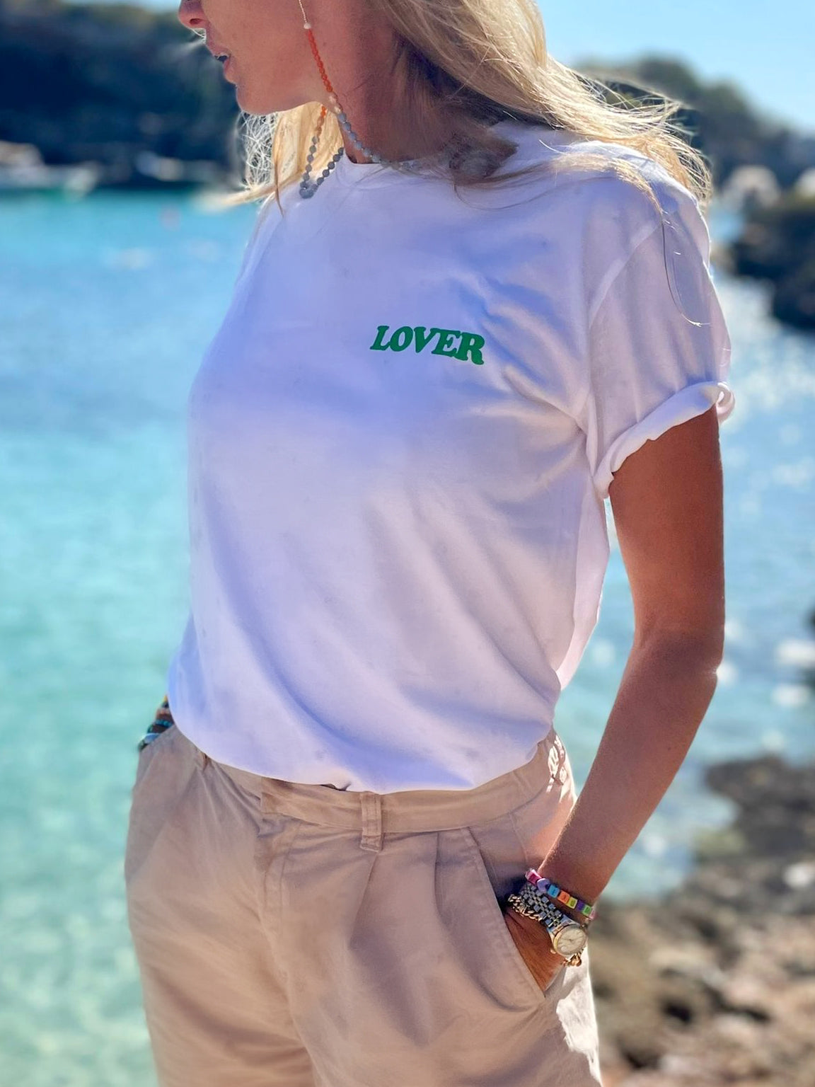 Organic Cotton T-Shirt “LOVER💚”