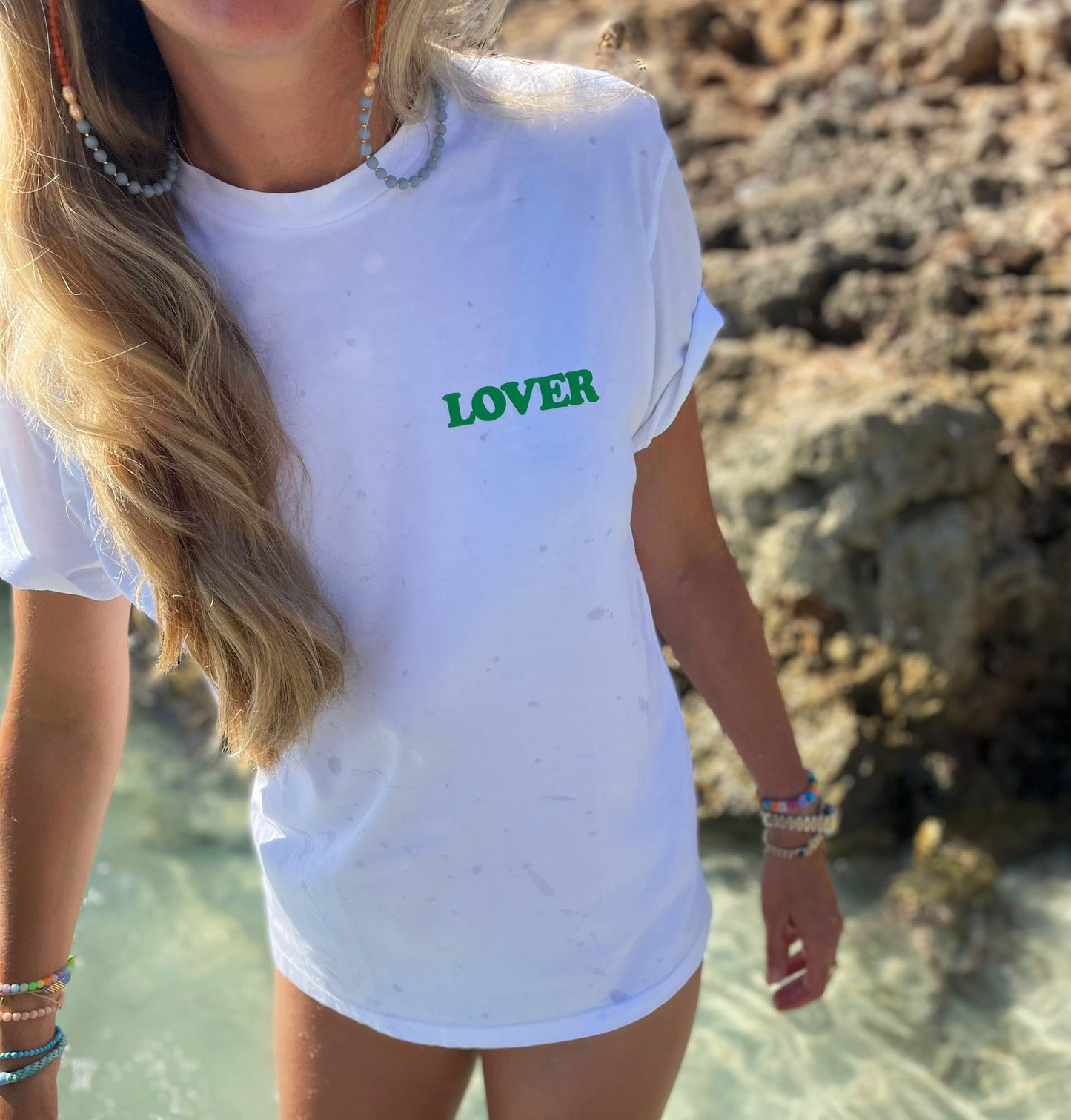 Organic Cotton T-Shirt “LOVER💚”