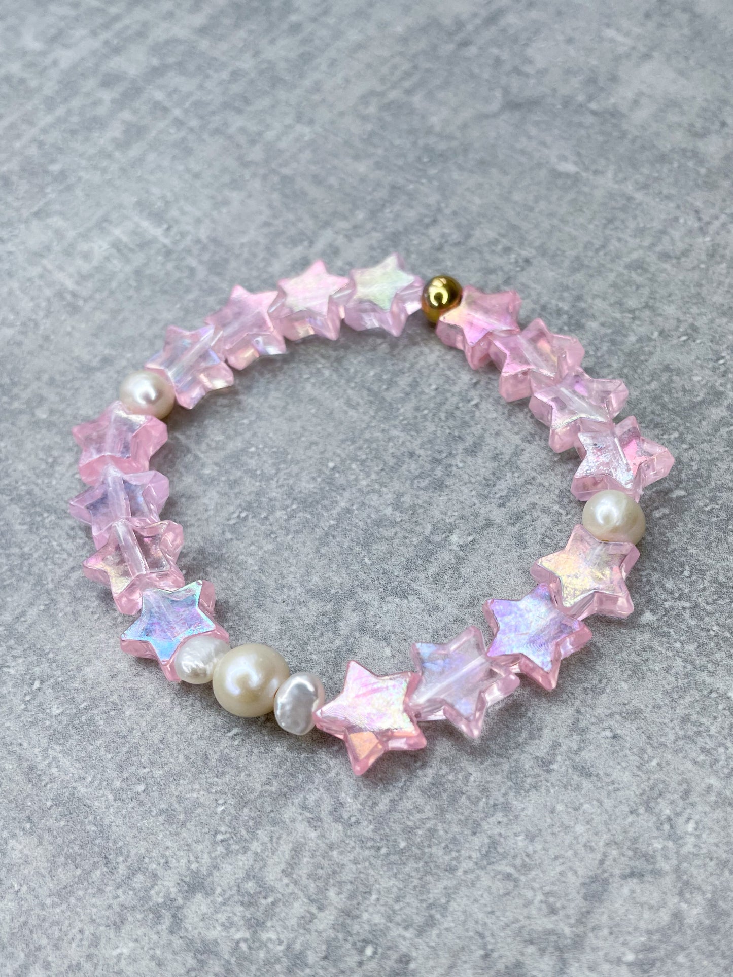 Star and Freshwater Pearl Bracelet "Stars & Pearls"