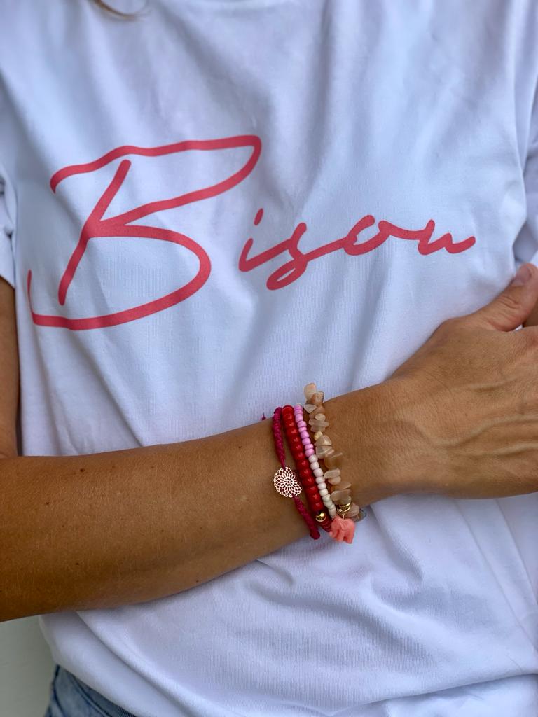 Organic Cotton T-Shirt “Bisou💋”