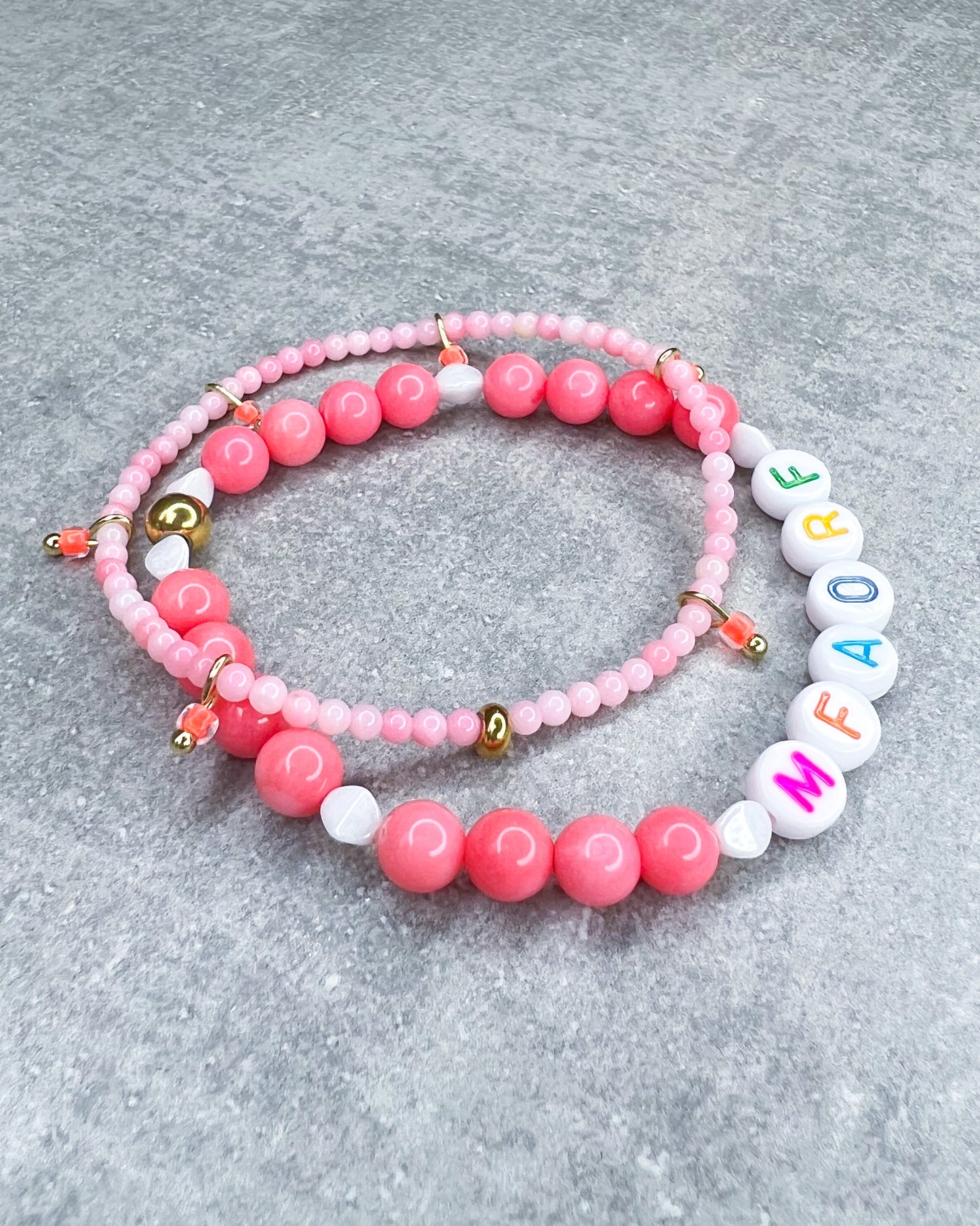 Glitter Bracelet "Neon Briolette"